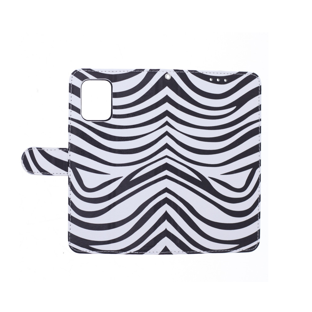Hoesje geschikt voor Samsung Galaxy A51 Bookcase Zebra Print - Portemonnee hoesje