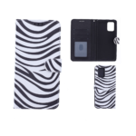 Hoesje geschikt voor Samsung Galaxy A71 Bookcase Zebra Print - Portemonnee hoesje