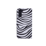 Hoesje geschikt voor Samsung Galaxy S21 Plus Bookcase Zebra Print - Portemonnee hoesje