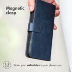 Hoesje geschikt voor Samsung Galaxy S22+ - Boekhoesje - Blauw - Portemonneehoesje