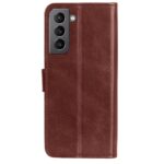 Hoesje geschikt voor Samsung Galaxy S22+ - Boekhoesje - Bruin  - Portemonneehoesje