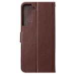 Hoesje geschikt voor Samsung Galaxy S22 - Boekhoesje - Bruin  - Portemonneehoesje