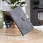 Hoesje geschikt voor Samsung Galaxy S22+ - Boekhoesje - Grijs - Portemonneehoesje