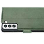 Hoesje geschikt voor Samsung Galaxy S22+ - Boekhoesje - Groen - Portemonneehoesje