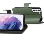 Hoesje geschikt voor Samsung Galaxy S22+ - Boekhoesje - Groen - Portemonneehoesje