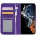 Hoesje geschikt voor Samsung Galaxy S22 - Boekhoesje - Paars - Portemonneehoesje