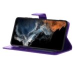 Hoesje geschikt voor Samsung Galaxy S22 - Boekhoesje - Paars - Portemonneehoesje