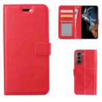Hoesje geschikt voor Samsung Galaxy S22 - Boekhoesje - Rood - Portemonneehoesje