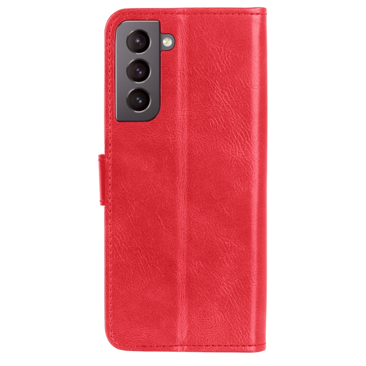 Hoesje geschikt voor Samsung Galaxy S22+ - Boekhoesje - Rood - Portemonneehoesje