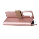 Hoesje geschikt voor Samsung Galaxy S22 - Boekhoesje - RoseGoud - Portemonneehoesje