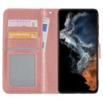 Hoesje geschikt voor Samsung Galaxy S22+ - Boekhoesje - RoseGoud - Portemonneehoesje