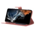 Hoesje geschikt voor Samsung Galaxy S22+ - Boekhoesje - RoseGoud - Portemonneehoesje