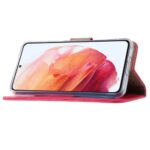 Hoesje geschikt voor Samsung Galaxy S22 - Boekhoesje - Roze - Portemonneehoesje