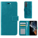 Hoesje geschikt voor Samsung Galaxy S22+ - Boekhoesje - Turquoise - Portemonneehoesje