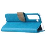 Hoesje geschikt voor Samsung Galaxy S22 - Boekhoesje - Turquoise - Portemonneehoesje