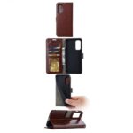 Hoesje geschikt voor Samsung Galaxy S22 Ultra - Boekhoesje - Bruin  - Portemonneehoesje