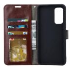 Hoesje geschikt voor Samsung Galaxy S22 Ultra - Boekhoesje - Bruin  - Portemonneehoesje