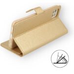 Hoesje geschikt voor Samsung Galaxy S22 Ultra - Boekhoesje - Goud - Portemonneehoesje