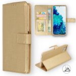Hoesje geschikt voor Samsung Galaxy S22 Ultra - Boekhoesje - Goud - Portemonneehoesje