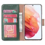 Hoesje geschikt voor Samsung Galaxy S22 Ultra - Boekhoesje - Groen - Portemonneehoesje