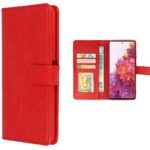 Hoesje geschikt voor Samsung Galaxy S22 Ultra - Boekhoesje - Rood - Portemonneehoesje