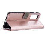 Hoesje geschikt voor Samsung Galaxy S22 Ultra - Boekhoesje - RoseGoud - Portemonneehoesje