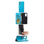 Hoesje geschikt voor Samsung Galaxy S22 Ultra - Boekhoesje - Turquoise - Portemonneehoesje