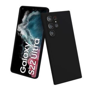 Hoesje geschikt voor Samsung Galaxy S22 ULTRA - Siliconen hoesje - TPU - Zwart