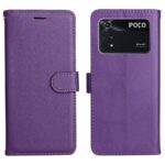 Hoesje geschikt voor Xiaomi Poco X4 Pro - Boekhoesje - Paars - Portemonneehoesje