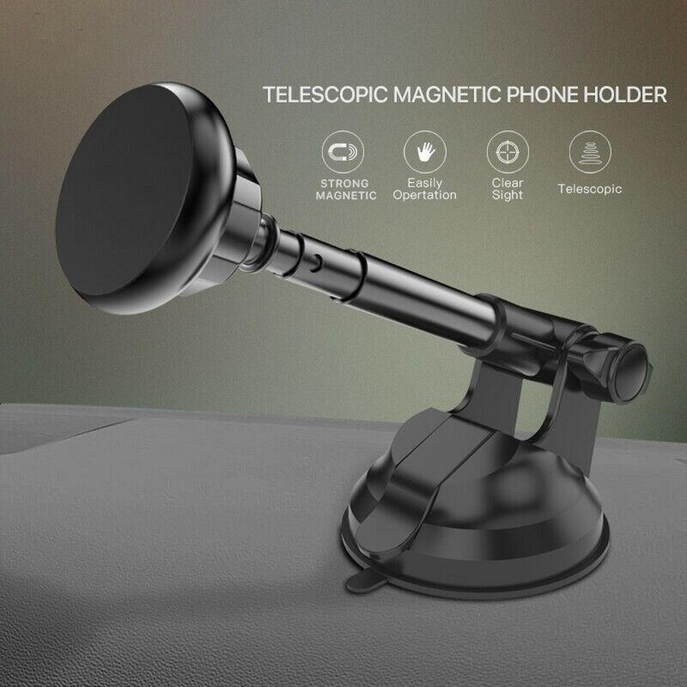 Auto Telefoonhouder met Telescopisch arm | Magnetisch Universeel 360° Roteren - LB415