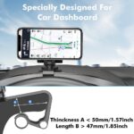Auto Telefoonhouder voor Dashboard of Zonneklep met Nummerweergave en 360 graden Rotatie - LB541