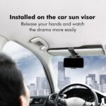 Auto Telefoonhouder voor Dashboard of Zonneklep met Nummerweergave en 360 graden Rotatie - LB541