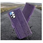 Hoesje geschikt voor Samsung Galaxy A73 5G - Boekhoesje - Paars - Portemonneehoesje