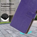 Hoesje geschikt voor Samsung Galaxy A73 5G - Boekhoesje - Paars - Portemonneehoesje