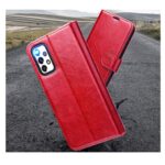 Hoesje geschikt voor Samsung Galaxy A73 5G - Boekhoesje - Rood - Portemonneehoesje