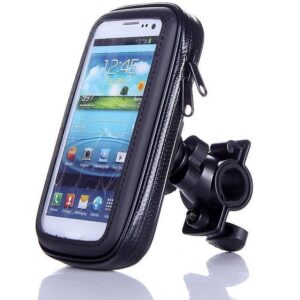 (L) Telefoonhouder fiets | Fietshouder telefoon | Waterproof & met opbergvak - LB401