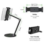 Tablet iPad standaard | Tablethouder | Telefoonstandaard (bureau)tafel - LB538 zwart