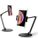 Tablet iPad standaard | Tablethouder | Telefoonstandaard (bureau)tafel - LB538 zwart