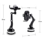 Telefoonhouder Auto | Autohouder telefoon | Zuignap en 360 graden rotatie - LB593