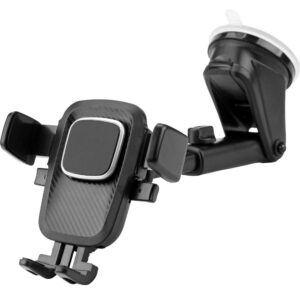 Telefoonhouder Auto | Klem- en kliksysteem met mechanische detectie | Universeel en Zuignap- LB525