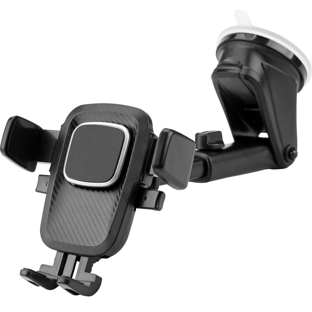 Telefoonhouder Auto | Klem- en kliksysteem met mechanische detectie | Universeel en Zuignap- LB525