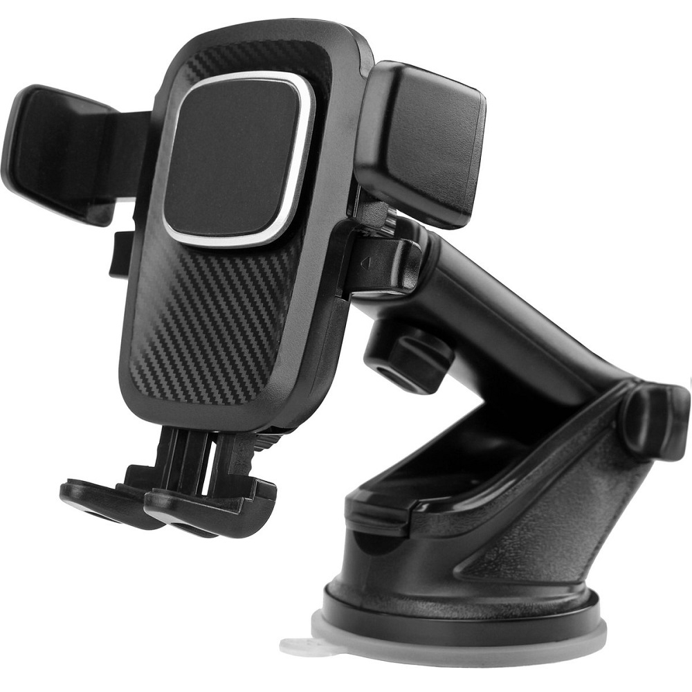 Telefoonhouder Auto | Klem- en kliksysteem met mechanische detectie | Universeel en Zuignap- LB525