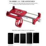 Telefoonhouder fiets | (rood) Fietshouder telefoon | Universeel en Compact - LB424