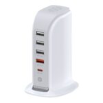 USB Hub | 5-in-1 Bureau Oplader Oplaadstation | 35 Watt | Quickcharge & USB-C - LB-P135