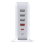 USB Hub | 5-in-1 Bureau Oplader Oplaadstation | 35 Watt | Quickcharge & USB-C - LB-P135
