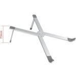 Laptophouder Laptopverhoger Laptopstandaard Statief voor 10 t/m 17 inch laptops | Licht en vouwbaar - LB554 - Afbeelding 8