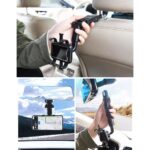 Auto Telefoonhouder voor Binnenspiegel of Hoofdsteun met 360 graden Rotatie - LB594