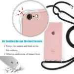 Hoesje geschikt voor Motorola Moto G200 5G met koord - draagriem - nek - kettinghoesje - Antishock - Transparant