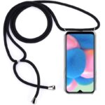 Hoesje geschikt voor Motorola Moto G200 5G met koord - draagriem - nek - kettinghoesje - Antishock - Transparant