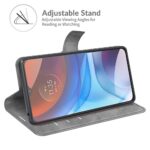 Hoesje geschikt voor Motorola Moto G42 - Boekhoesje - Telefoonhoes - GSM hoes - Grijs